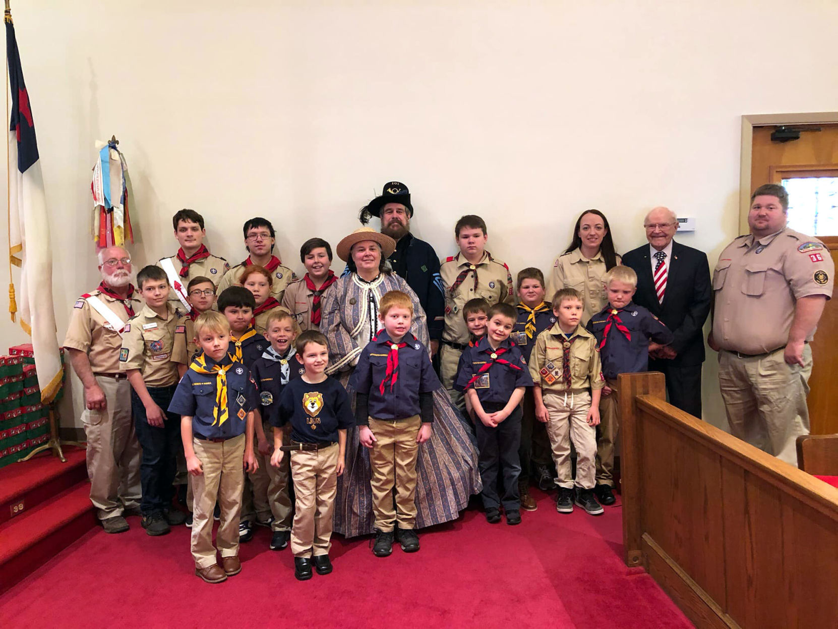 Scout Troop #36 Participates in Veterans Service